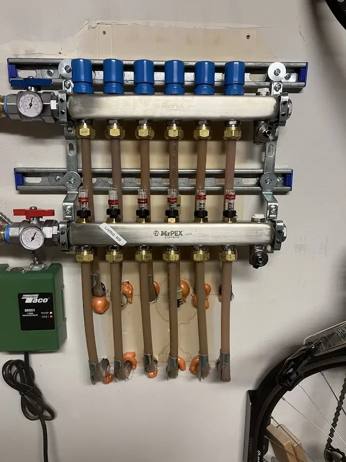 Plumber performing Gas Leak Detection at a residential property in Sharonville